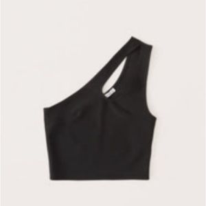 A&F Asymmetrical one shoulder crop top
